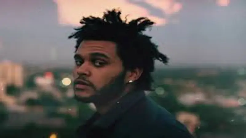 The Weeknd, a Canadian singer-songwriter known for hits like "Blinding Lights," "Save Your Tears," and "Starboy," blending R&B, pop, and synthwave.