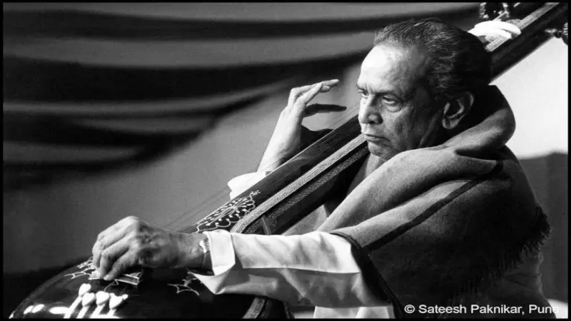 Bhimsen Joshi, the legendary Hindustani classical vocalist known for his mastery of khayal singing.