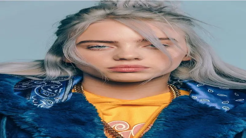 Billie Eilish, an American singer-songwriter known for her unique voice, dark pop style, and record-breaking hits.
