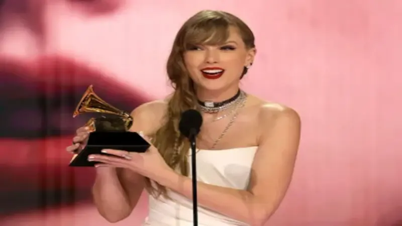 Taylor Swift, American singer-songwriter known for her record-breaking albums, storytelling lyrics, and genre-spanning music career.